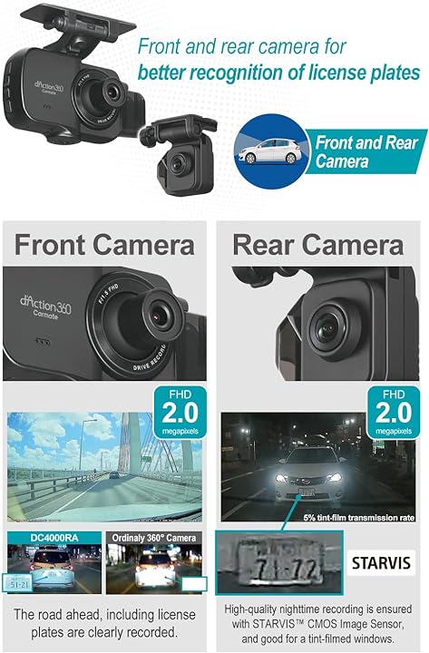 RAZO Dash Cam DC4000RA